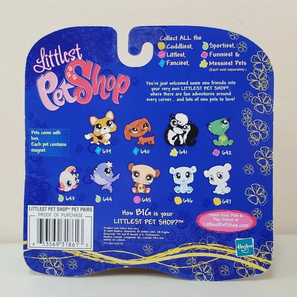 NIB AUTHENTIC Littlest Pet Shop Pairs Twin Polar Bears #646‎ #647 LPS Cuddliest